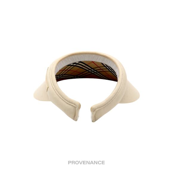 ? Burberry Knight Logo Golf Visor - Chalk Nova Check main image 4